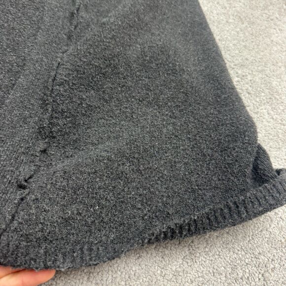 ASOS Design Open Long cardigan Sweater Womens Small Charcoal Gray Knit Casual - Picture 4 of 14